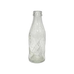 Vintage Pepsi-Cola 7 Fl Oz Swirl Glass Soda Bottle No Refill Dispose Clear